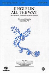 Jinglelin' All the Way Three-Part Mixed choral sheet music cover